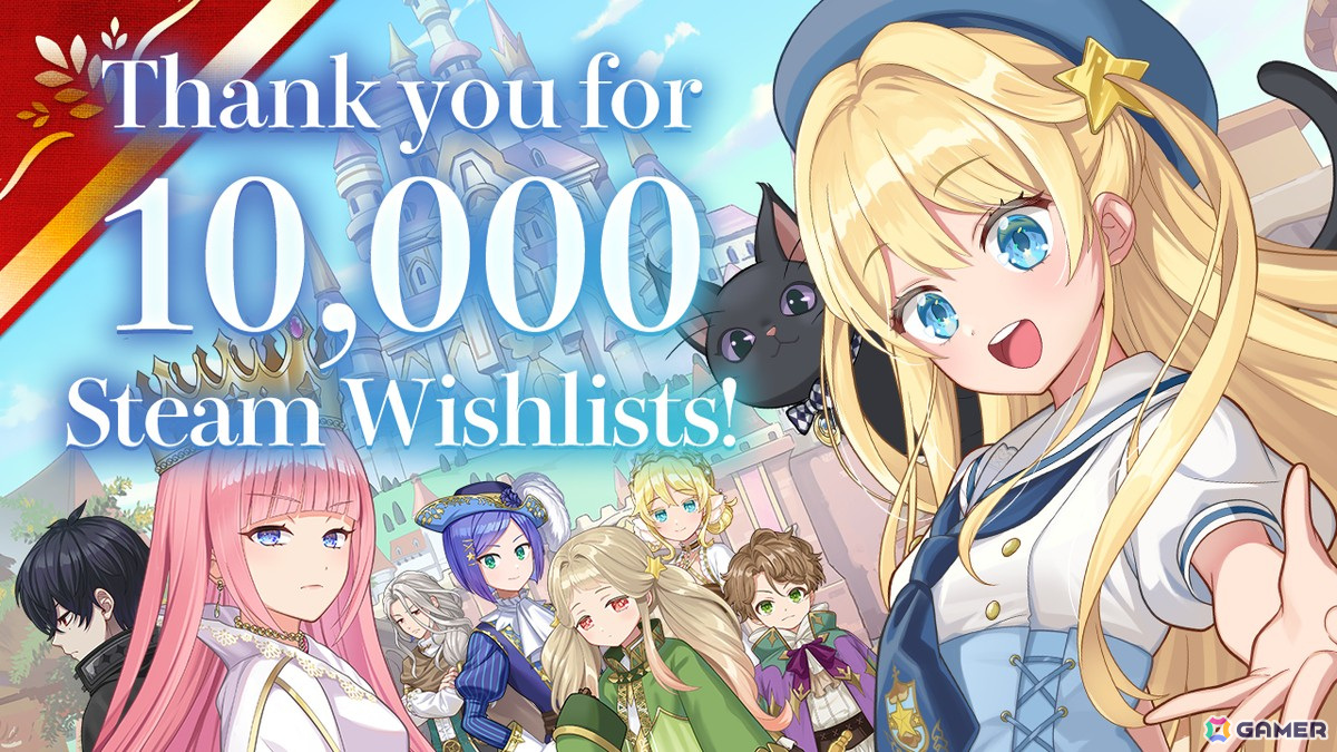 娘育成ゲーム「まじかる☆プリンセス」発表から1日でSteamウィッシュリストが10,000件を突破!プロデューサー・大宮光晶氏からのコメントも公開の画像