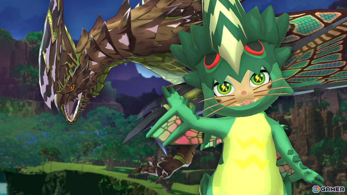 「モンスターハンターパズル アイルーアイランド」でライゼクスが登場するイベント「電の反逆者<翡翠の雷光>」が開催!「ゼクスネコ服」が入手可能にの画像