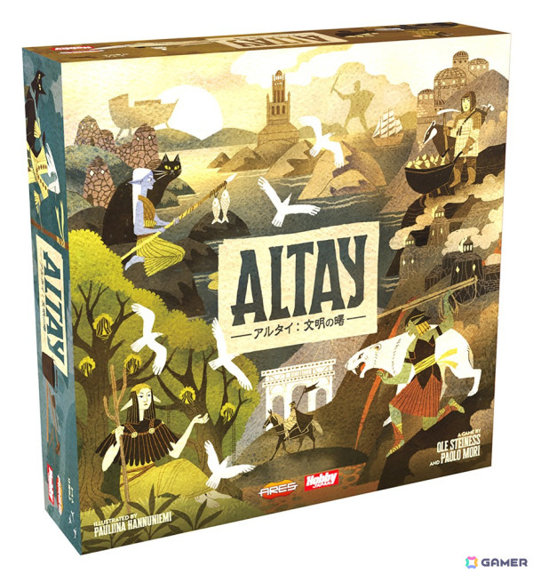 デッキ構築型ボードゲーム「アルタイ：文明の曙」日本語版が5月上旬に発売！神話世界でエルフなど4種族のリーダーとなって文明を発展させようの画像1