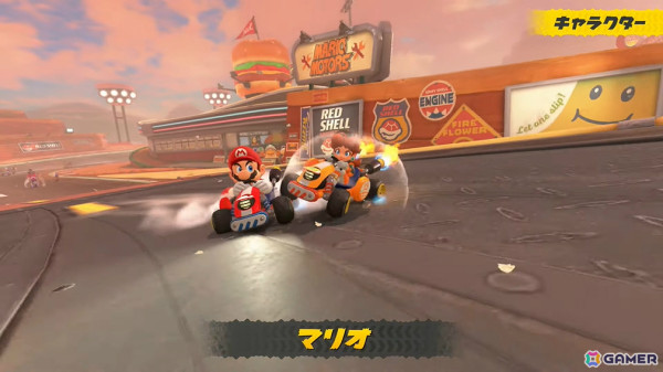 「マリオカート ワールド」新コースやチャージジャンプ、リワインドなどの新アクション、料理をテイクアウトできるお店「Yoshi's」などゲームの魅力を一挙紹介！の画像