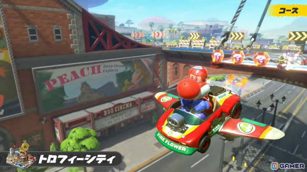 「マリオカート ワールド」新コースやチャージジャンプ、リワインドなどの新アクション、料理をテイクアウトできるお店「Yoshi's」などゲームの魅力を一挙紹介！の画像5