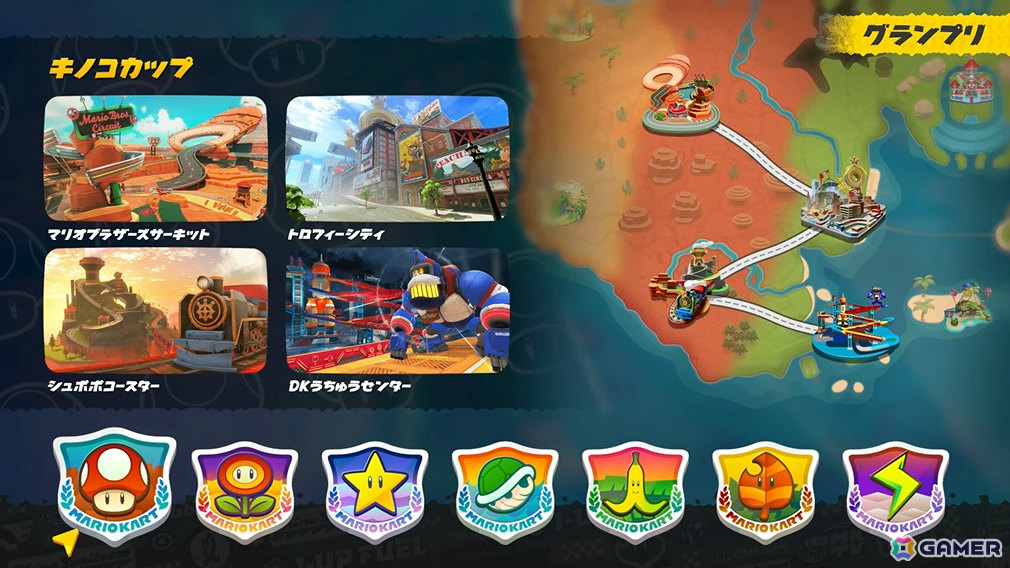 「マリオカート ワールド」新コースやチャージジャンプ、リワインドなどの新アクション、料理をテイクアウトできるお店「Yoshi's」などゲームの魅力を一挙紹介!の画像