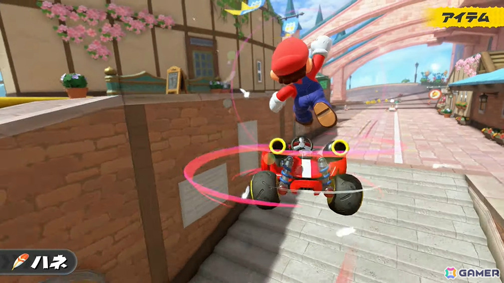 「マリオカート ワールド」新コースやチャージジャンプ、リワインドなどの新アクション、料理をテイクアウトできるお店「Yoshi's」などゲームの魅力を一挙紹介!の画像