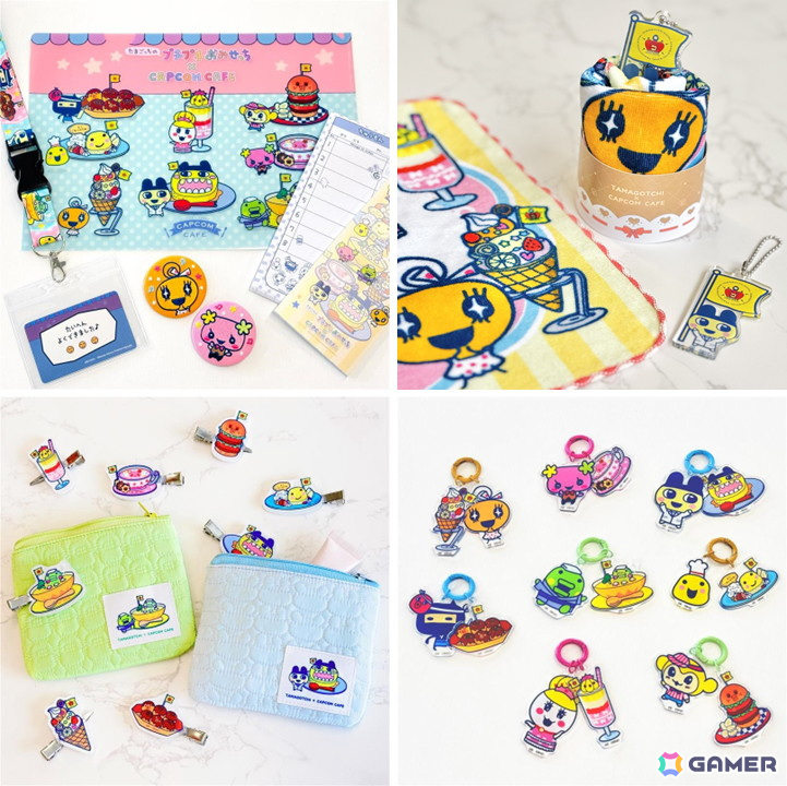 たまごっちのプチプチおみせっち」とカプコンカフェによるコラボグッズ