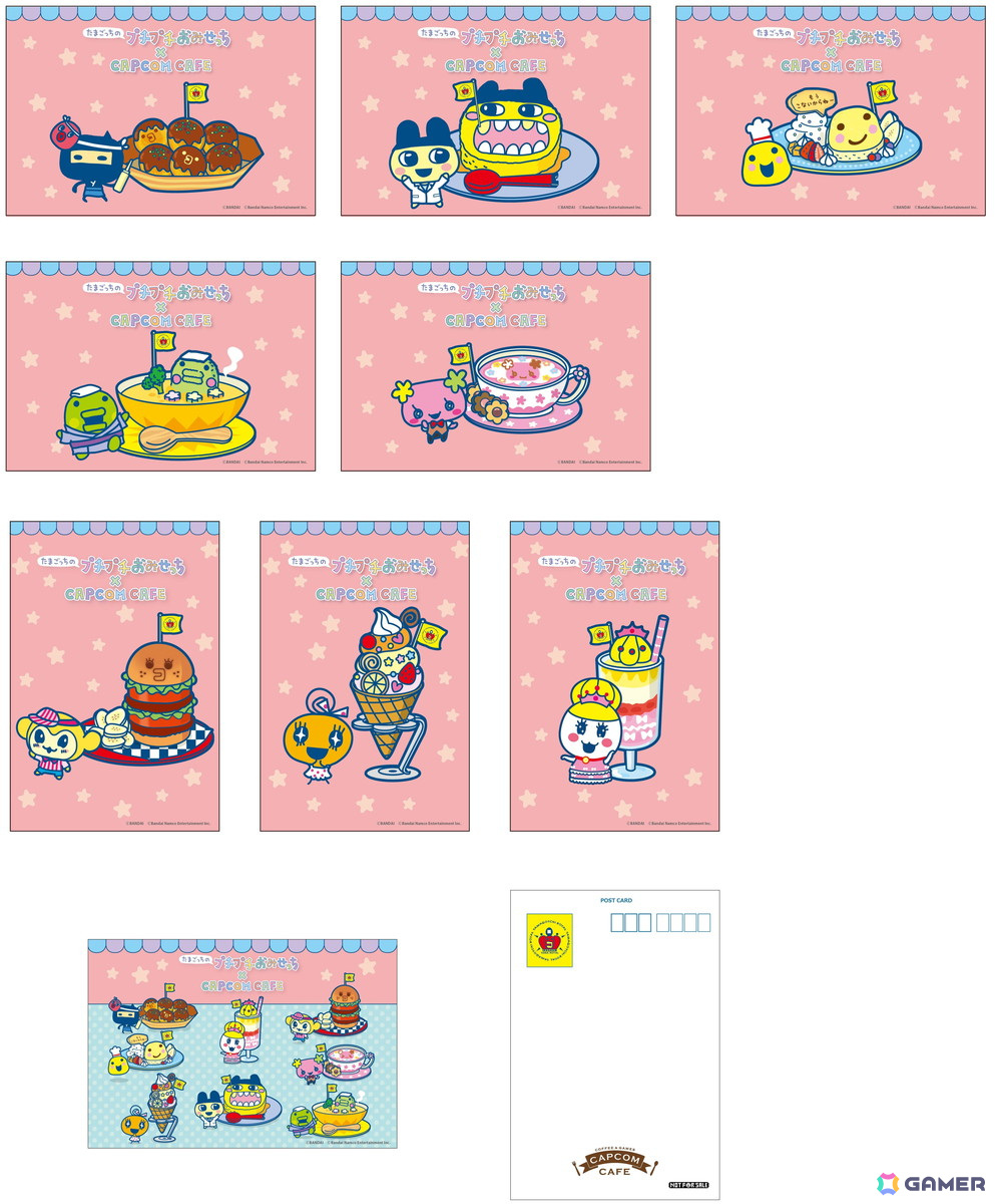 たまごっちのプチプチおみせっち」とカプコンカフェによるコラボグッズ