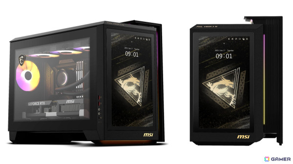 フロントパネルに液晶を内蔵したRTX5090搭載ゲーミングPC「MEG Vision X AI 2NVZ9-014JP」が4月30日に発売！の画像2
