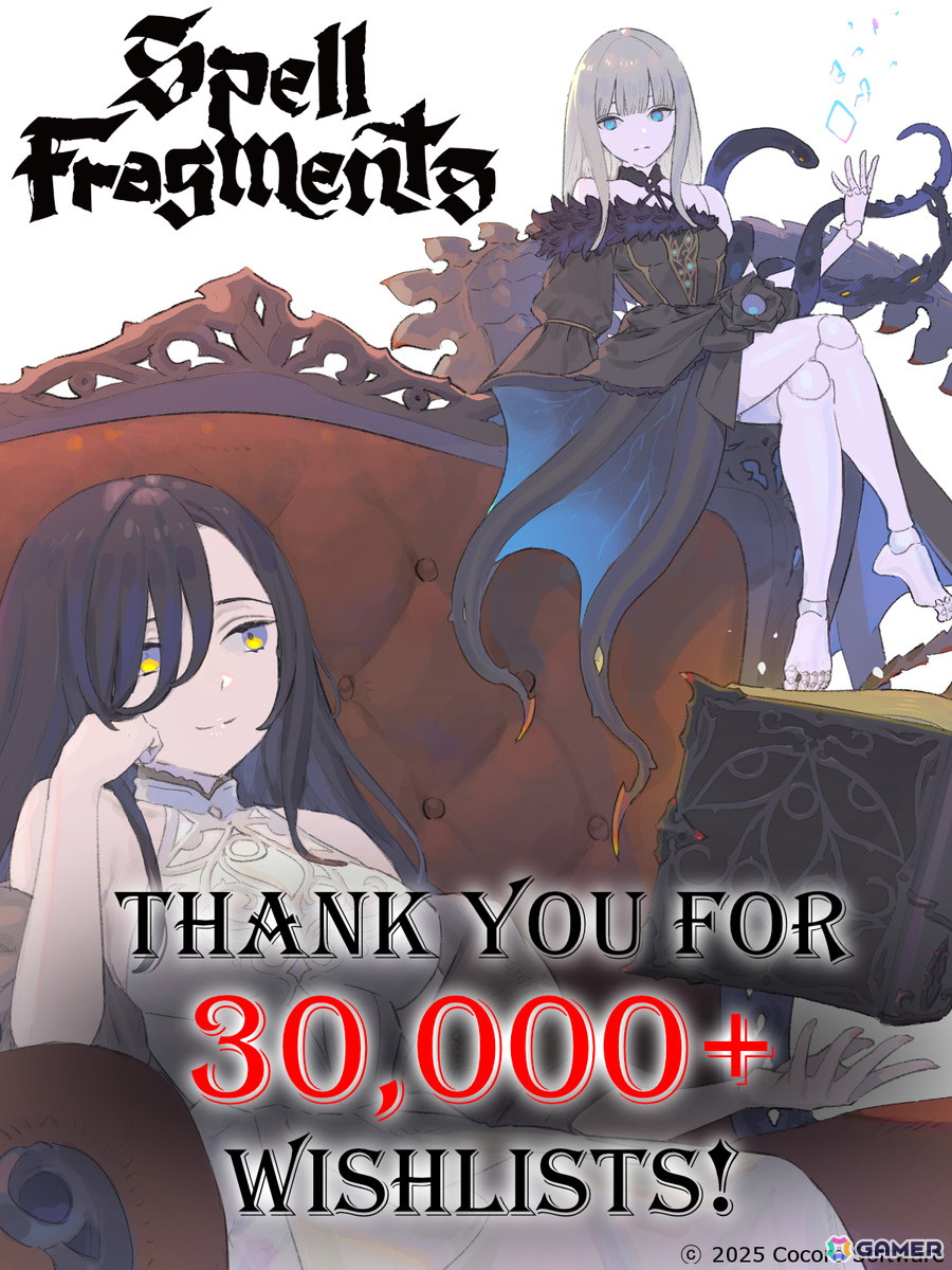 「Spell Fragments」クラウドファンディング支援総額が1,400万円を達成!Steamウィッシュリスト総数は30,000件を突破の画像