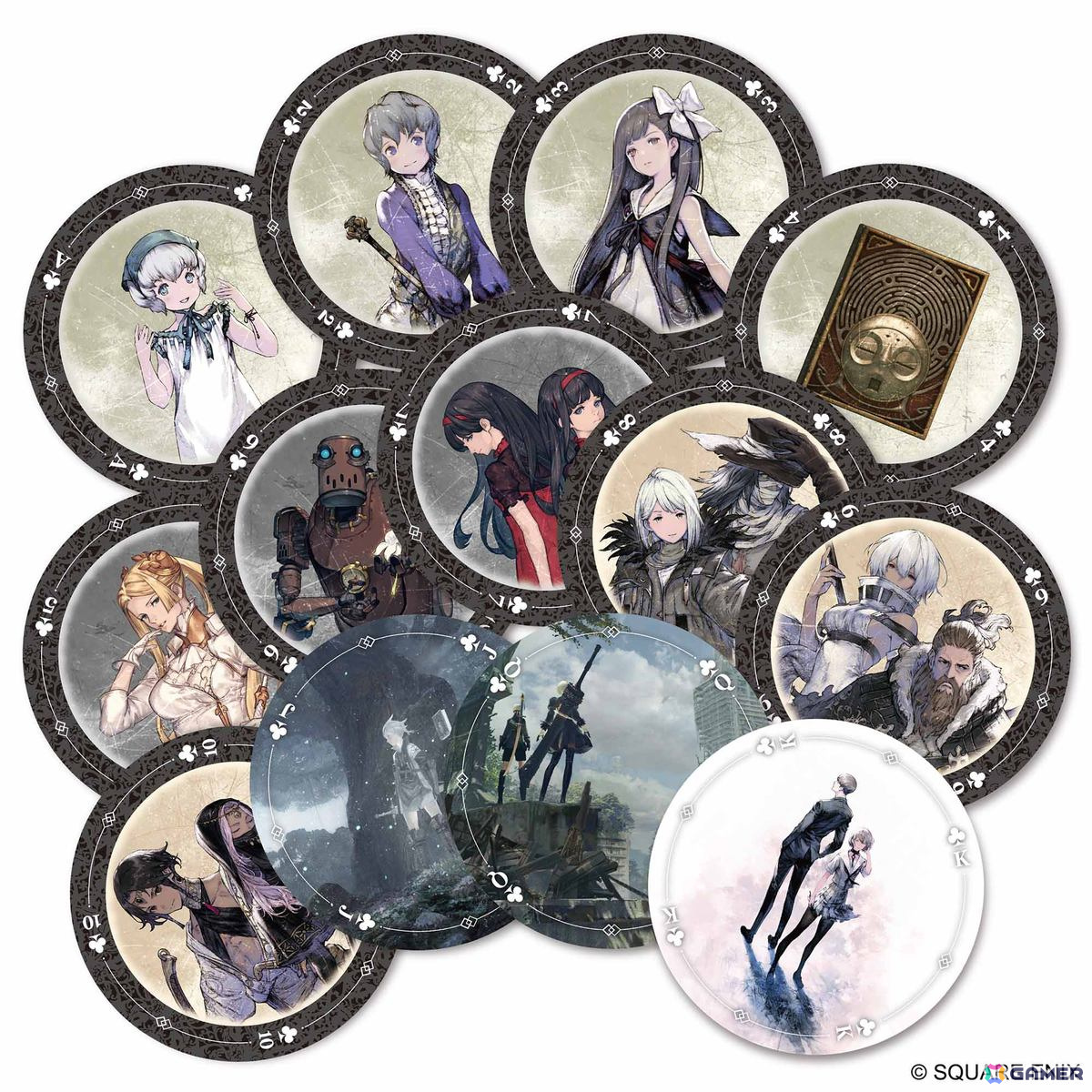 「NieR」シリーズより15周年記念ロゴをデザインしたキーホルダーやTシャツが登場！1,000ピースジグソーパズル、トランプなどもの画像8