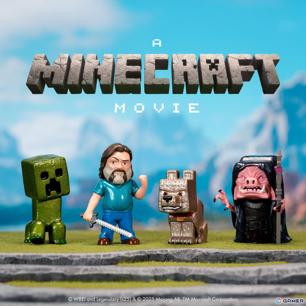 「マインクラフト／ザ・ムービー」公開記念でTOHOシネマズ限定販売のフィギュアセットが登場！ゲーム版と映画版の2種がラインナップの画像1