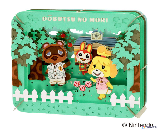 「どうぶつの森」の日常を切り取ったアート作品「ペーパーシアター どうぶつの森 春のタヌキ商店/夏の案内所」が発売！の画像3