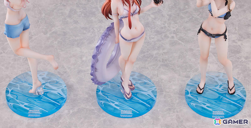 「シュタインズ・ゲート」紅莉栖、まゆり、鈴羽の3人が水着姿で立体化!セット限定特典としてタペストリーが付属の画像