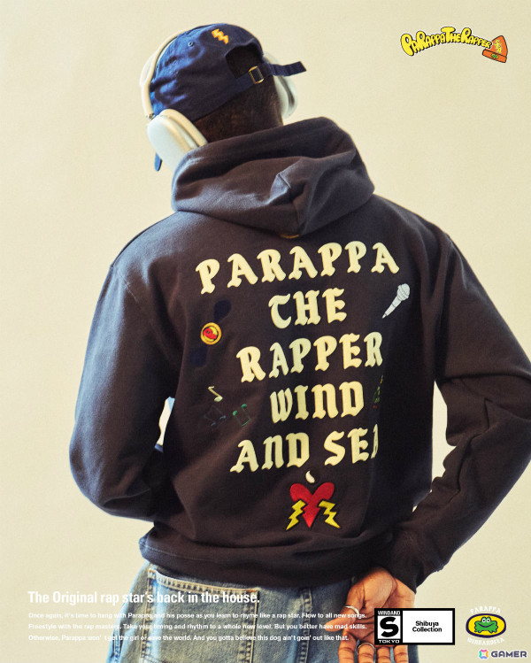 「パラッパラッパー」×WIND AND SEAのコラボアイテムが4月25日より開催される渋谷PARCOポップアップで先行発売！の画像