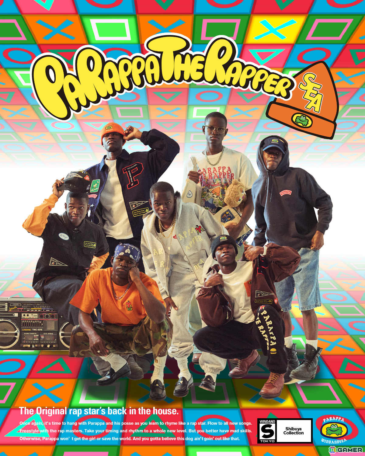 「パラッパラッパー」×WIND AND SEAのコラボアイテムが4月25日より開催される渋谷PARCOポップアップで先行発売！の画像10