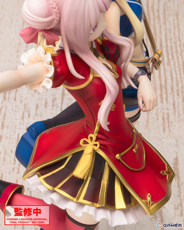 ヒメヒナの1/7スケールフィギュアが登場！田中ヒメさんと鈴木ヒナさんの二人が腕を組み、今にも仲良く飛び出してきそうな姿で立体化の画像