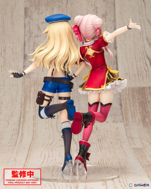 ヒメヒナの1/7スケールフィギュアが登場！田中ヒメさんと鈴木ヒナさんの二人が腕を組み、今にも仲良く飛び出してきそうな姿で立体化の画像