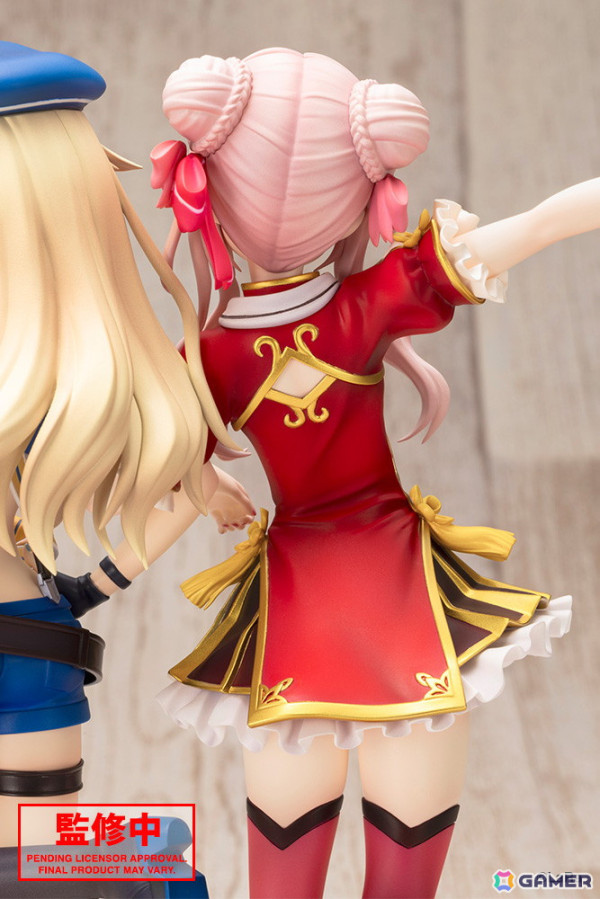 ヒメヒナの1/7スケールフィギュアが登場！田中ヒメさんと鈴木ヒナさんの二人が腕を組み、今にも仲良く飛び出してきそうな姿で立体化の画像