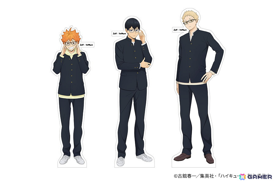 「Zoff」×アニメ「ハイキュー!!」コラボメガネの受注販売がスタート!メガネ姿の描き下ろしビジュアルやフレームデザインも公開にの画像