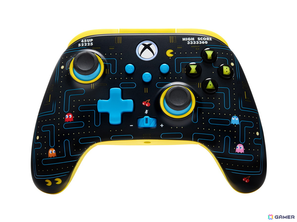 PowerAより「パックマン」の45周年を記念したXboxコントローラーが4月25日に発売！蓄光やブラック・UVライトで発光する特別仕様にの画像2