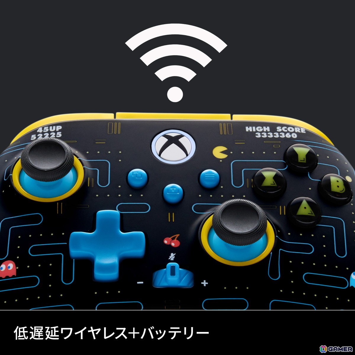 PowerAより「パックマン」の45周年を記念したXboxコントローラーが4月25日に発売！蓄光やブラック・UVライトで発光する特別仕様にの画像