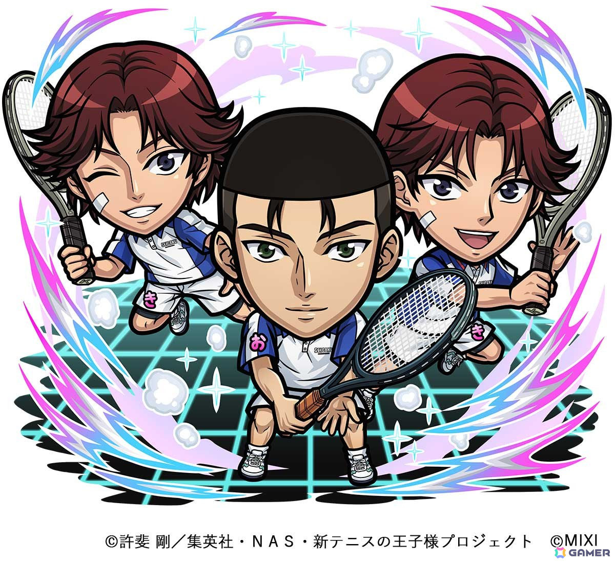 「コトダマン」×アニメ「新テニスの王子様」コラボが4月25日スタート!「越前リョーマ」「不二周助」「跡部景吾」「幸村精市」「白石蔵ノ介」などがコラボ召喚にの画像