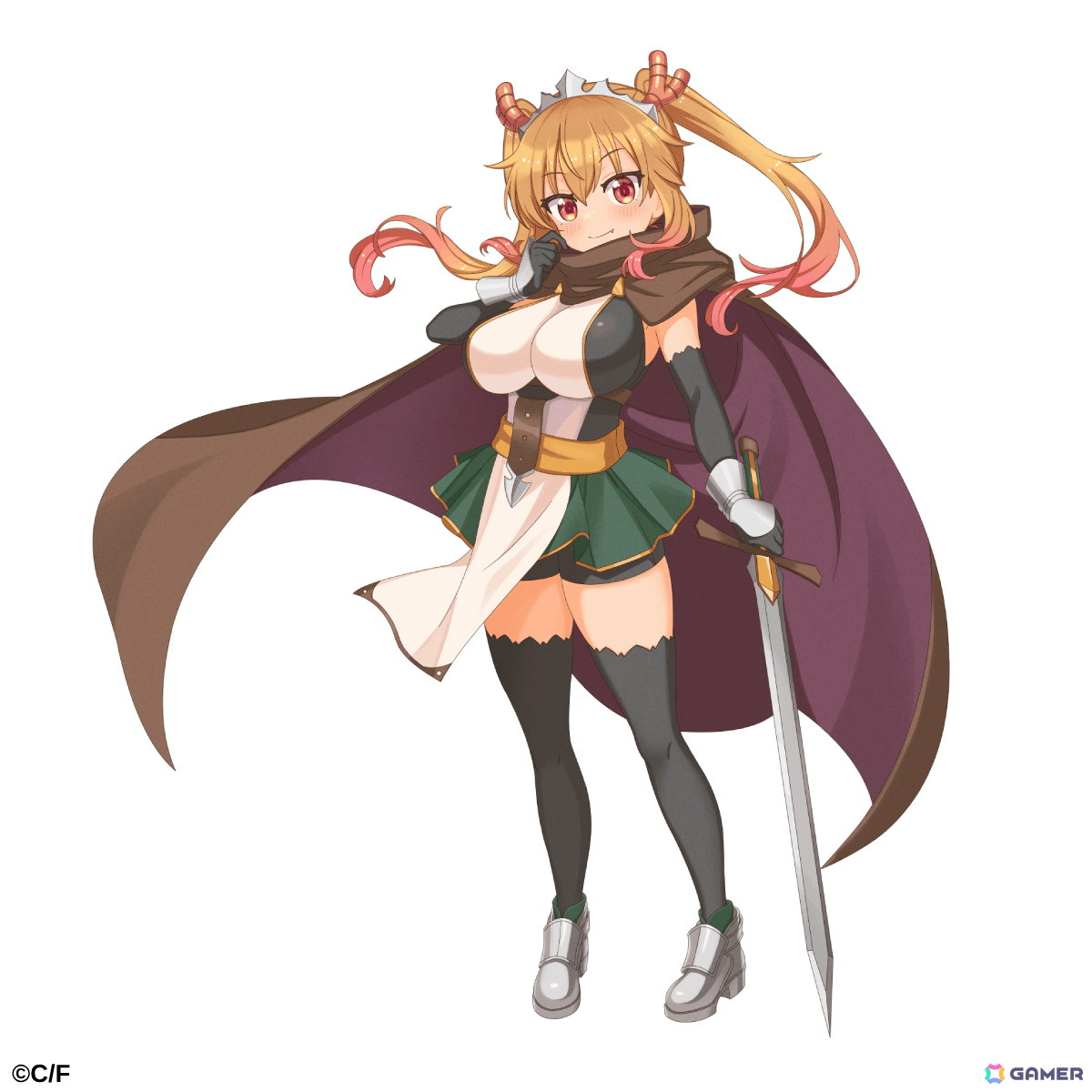 「小林さんちのメイドラゴン ファンタジア」の事前登録者数が5万人を突破!「SRトール(剣士)」の限定スマホ壁紙が配布中の画像
