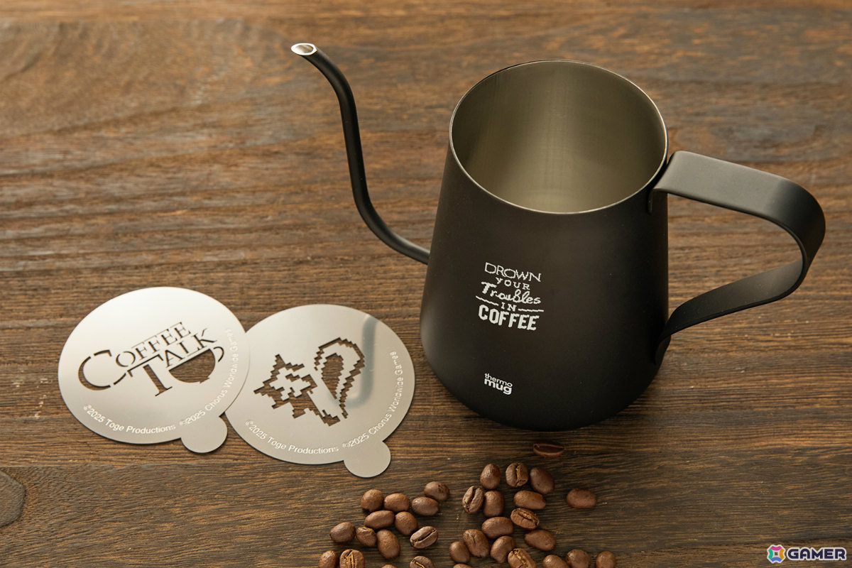 「コーヒートーク」おうちカフェを楽しめる本格グッズがSuperGroupiesより登場!ドリップポット&ラテアートプレートなどがラインナップの画像