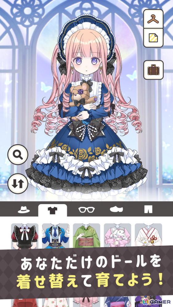 外見から内面まで自分好みのドールを育成できるカジュアルゲーム「シュガードール」が配信！着せ替えで使用できるアイテムは3,000点以上の画像