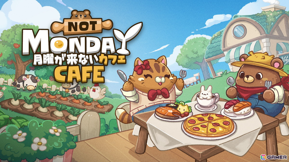 YouTube、Twitchに対応の“コメントでつながる”カフェ経営放置ゲーム「月曜が来ないカフェ」がSteamで2025年内に発売!の画像