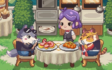 YouTube、Twitchに対応の“コメントでつながる”カフェ経営放置ゲーム「月曜が来ないカフェ」がSteamで2025年内に発売！