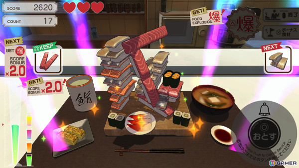 MAGES.の新作はまさかのパズルゲーム！食材を盛って盛って盛りまくる「爆盛食堂」がPS5/PS4/Switchで配信の画像7