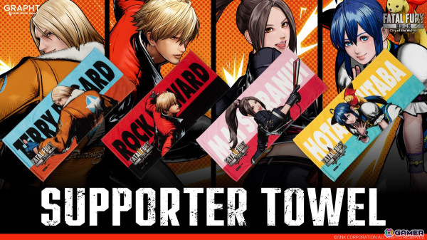 ネオジオギャルズポスターセレクション king キング 餓狼伝説 KOF 餓狼伝説」と「KOF」のコラボを記念したサポートタオルと