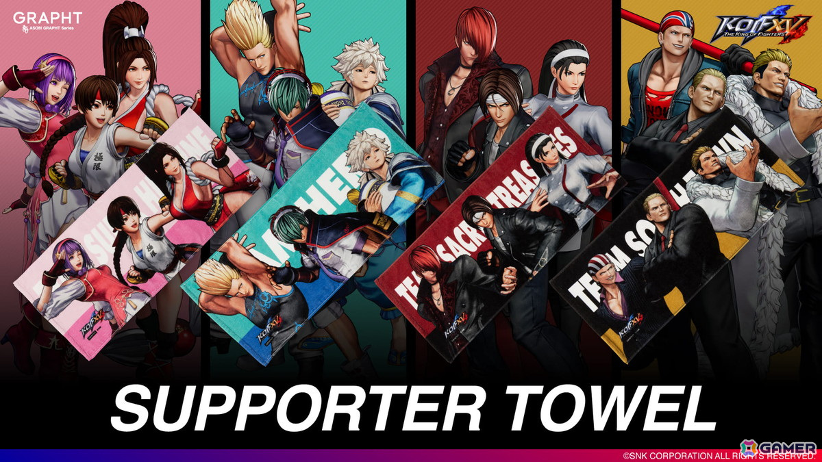 「餓狼伝説」と「KOF」のコラボを記念したサポートタオルとキャンバスアートボードが登場!「EVO Japan 2025」では一部商品が先行販売の画像
