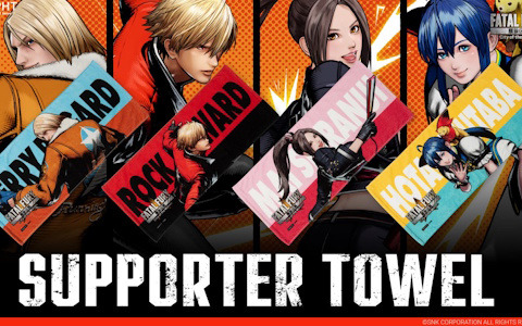 「餓狼伝説」と「KOF」のコラボを記念したサポートタオルとキャンバスアートボードが登場！「EVO Japan 2025」では一部商品が先行販売