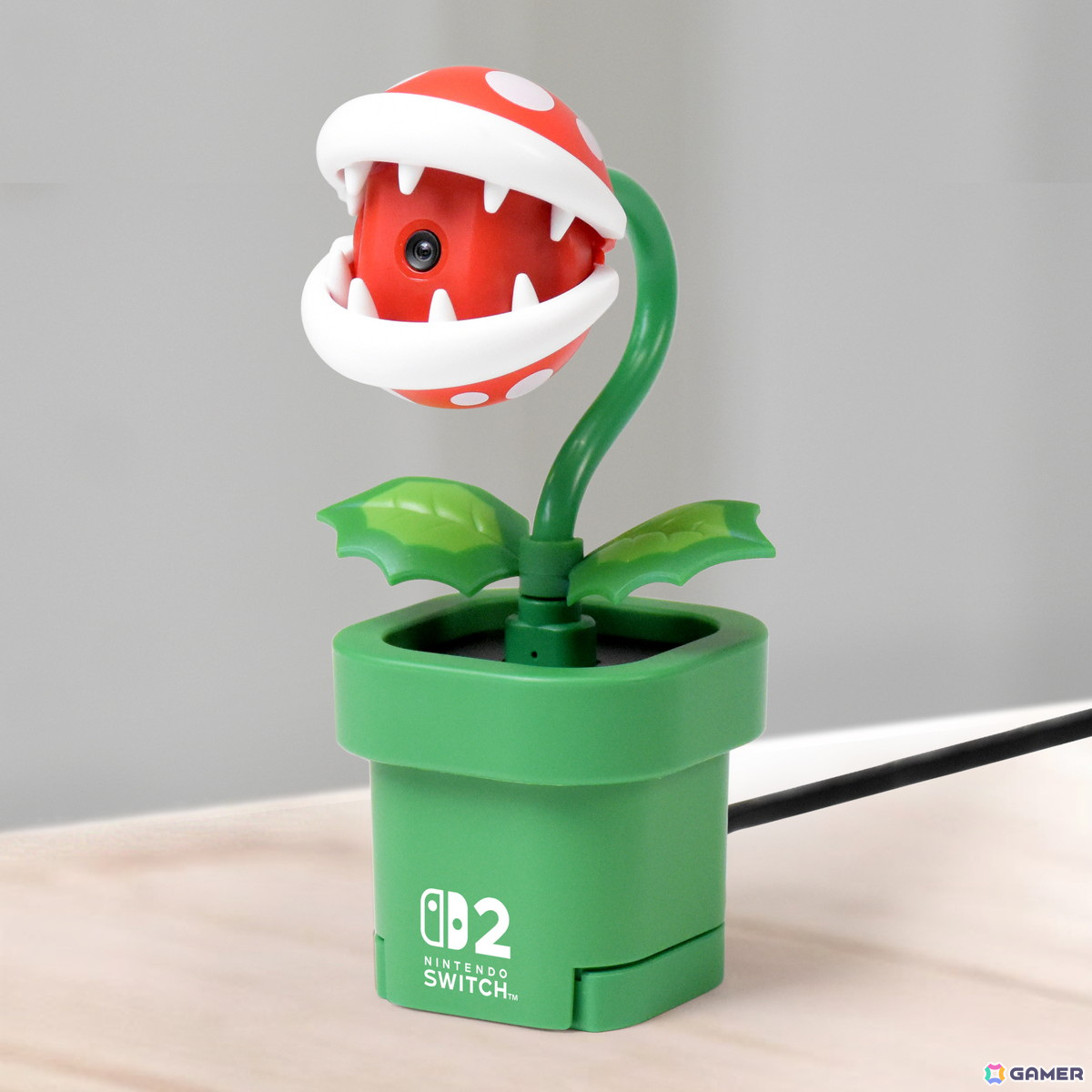 Nintendo Switch 2でビデオ通話が楽しめる「USBカメラ パックンフラワー for Nintendo Switch 2」がホリより6月に発売!の画像