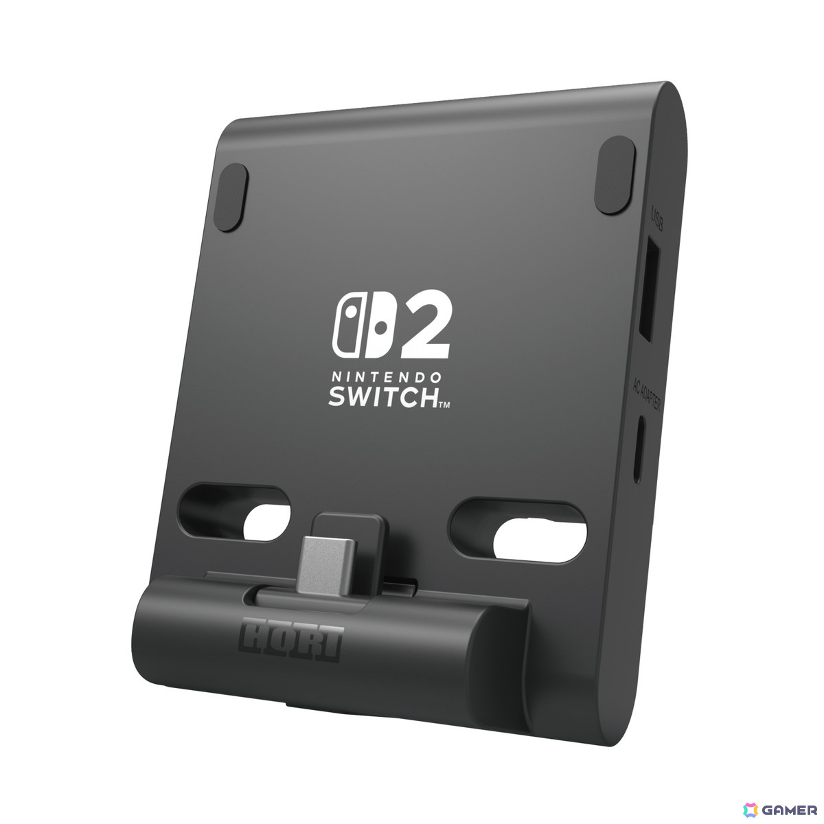 最大2つのUSB機器をつなげて遊べる「テーブルモード専用 ポータブルUSBハブスタンド 2ポート for Nintendo Switch 2」がホリより6月に発売！の画像4