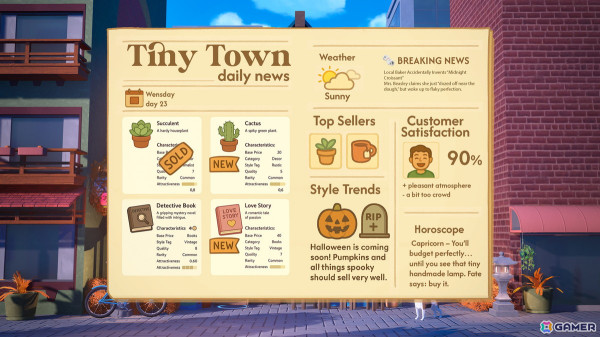 小さなお店経営シミュレーション「Tiny Shop: Make It Cozy」が発表――建築家ロスティスラフ・ニコラエフ氏のインディーゲームスタジオScore Board Gamesによる開発の画像
