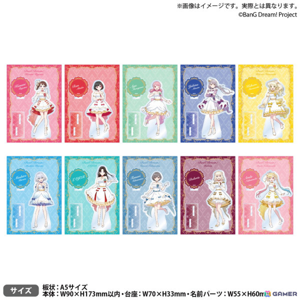 「バンドリ！」ミニドレス衣装の描き下ろしグッズが7月5日より発売！ジオラマアクリルスタンドやホログラム缶バッジなどがラインアップの画像2