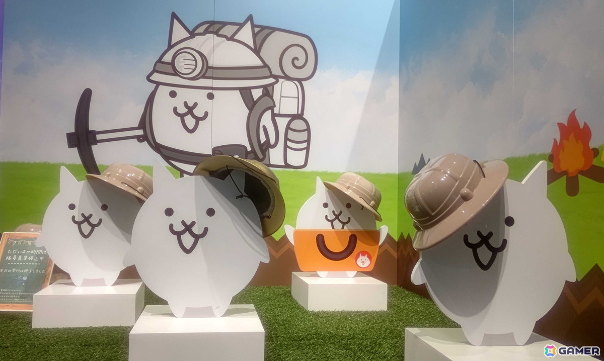 「にゃんこ大戦争@サクラステージ にゃんこ大SHOW展」が開催中!初公開グッズの展示やガマトト探検隊の輪投げゲームなどが出展の画像
