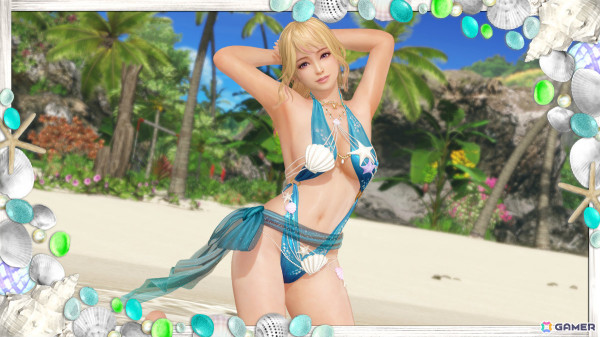 「DEAD OR ALIVE XVV」貝殻がデコレーションされた爽やかなSSR水着「ラグーン・シェル」が登場！最大140連ガチャ無料のキャンペーンもの画像