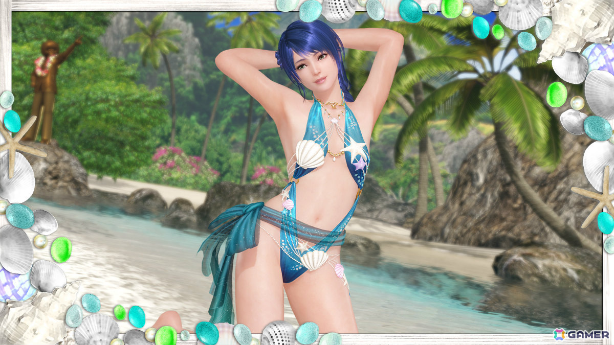 DEAD OR ALIVE XVV」貝殻がデコレーションされた爽やかなSSR水着
