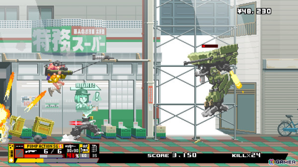 美少女2Dサイドビュー・ガンアクション「Nitro Express」の発売日が5月19日に決定!新たなキーアート&トレーラーも公開の画像