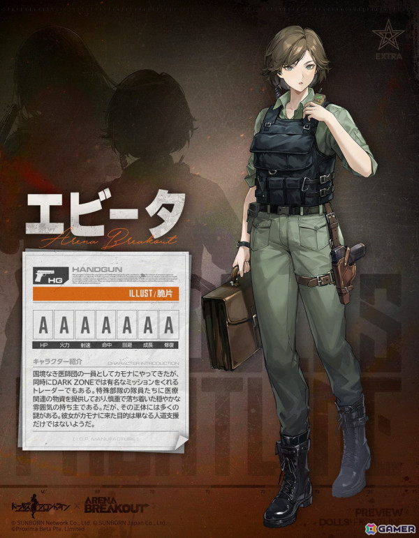 「ドルフロ」と「Arena Breakout」のコラボイベントが開始！コラボ限定人形「エビータ」と「ヘカテ」が登場の画像