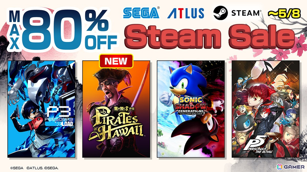 Steam版「龍が如く8外伝 Pirates in Hawaii」がセール初登場!セガとアトラスのSteam向けタイトルを対象とした「セガ ゴールデンウイークセール」が開催の画像
