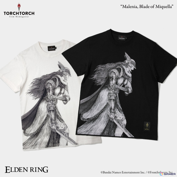 「ELDEN RING」マレニアのTシャツがTORCH TORCHより登場！フロム・ソフトウェアによる資料提供＆監修のもと細部まで耽美な筆致で表現の画像1