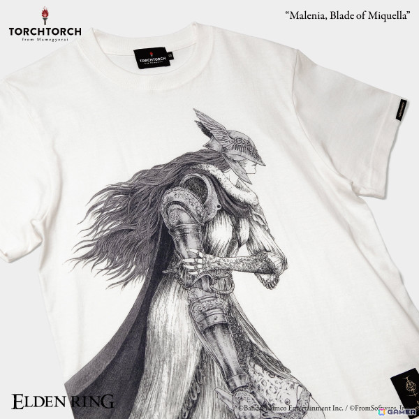 「ELDEN RING」マレニアのTシャツがTORCH TORCHより登場！フロム・ソフトウェアによる資料提供＆監修のもと細部まで耽美な筆致で表現の画像