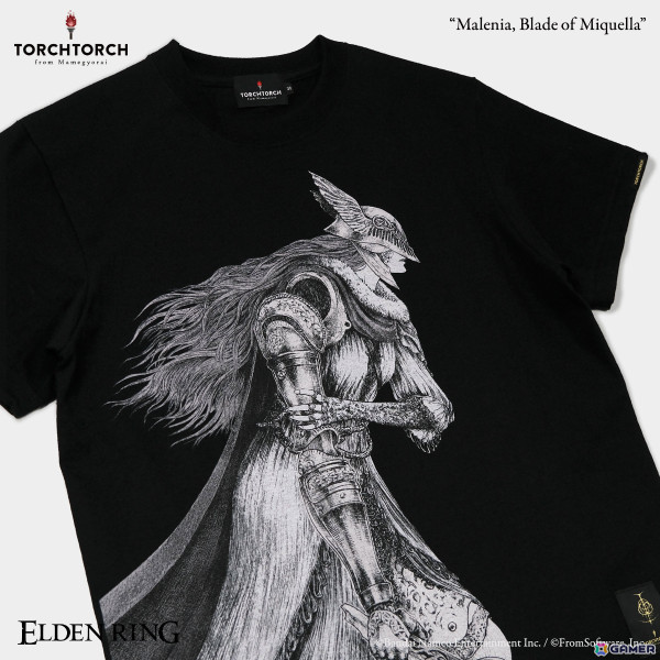 「ELDEN RING」マレニアのTシャツがTORCH TORCHより登場！フロム・ソフトウェアによる資料提供＆監修のもと細部まで耽美な筆致で表現の画像