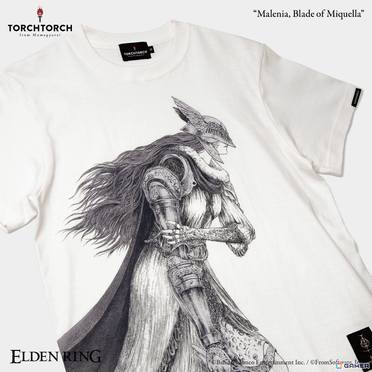 「ELDEN RING」マレニアのTシャツがTORCH TORCHより登場！フロム・ソフトウェアによる資料提供＆監修のもと細部まで耽美な筆致で表現の画像2