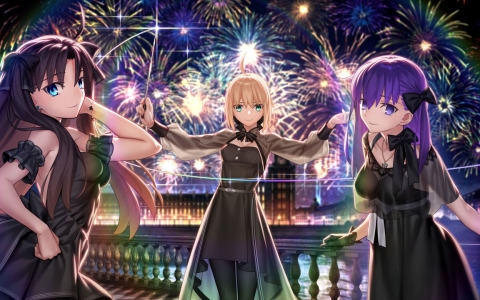 「Fate/stay night」20周年記念コンサート Finaleの武内崇氏描き下ろしキービジュアル「Heroines ver.」が公開！