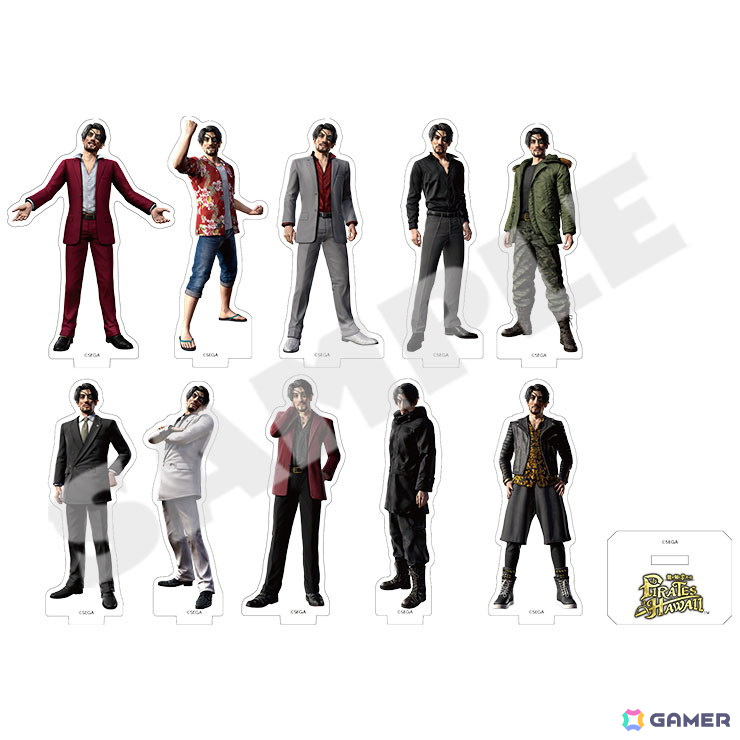 「龍が如く8外伝」真島吾朗のコーディネート衣装がアクリルスタンドコレクション/缶バッジコレクションで登場!の画像