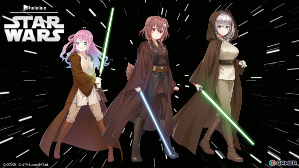 「ホロライブ」所属の戌神ころねさん、白銀ノエルさん、姫森ルーナさんによる「スター・ウォーズ」のスペシャル応援プロジェクトが実施！特別番組や展示イベントなどの画像1